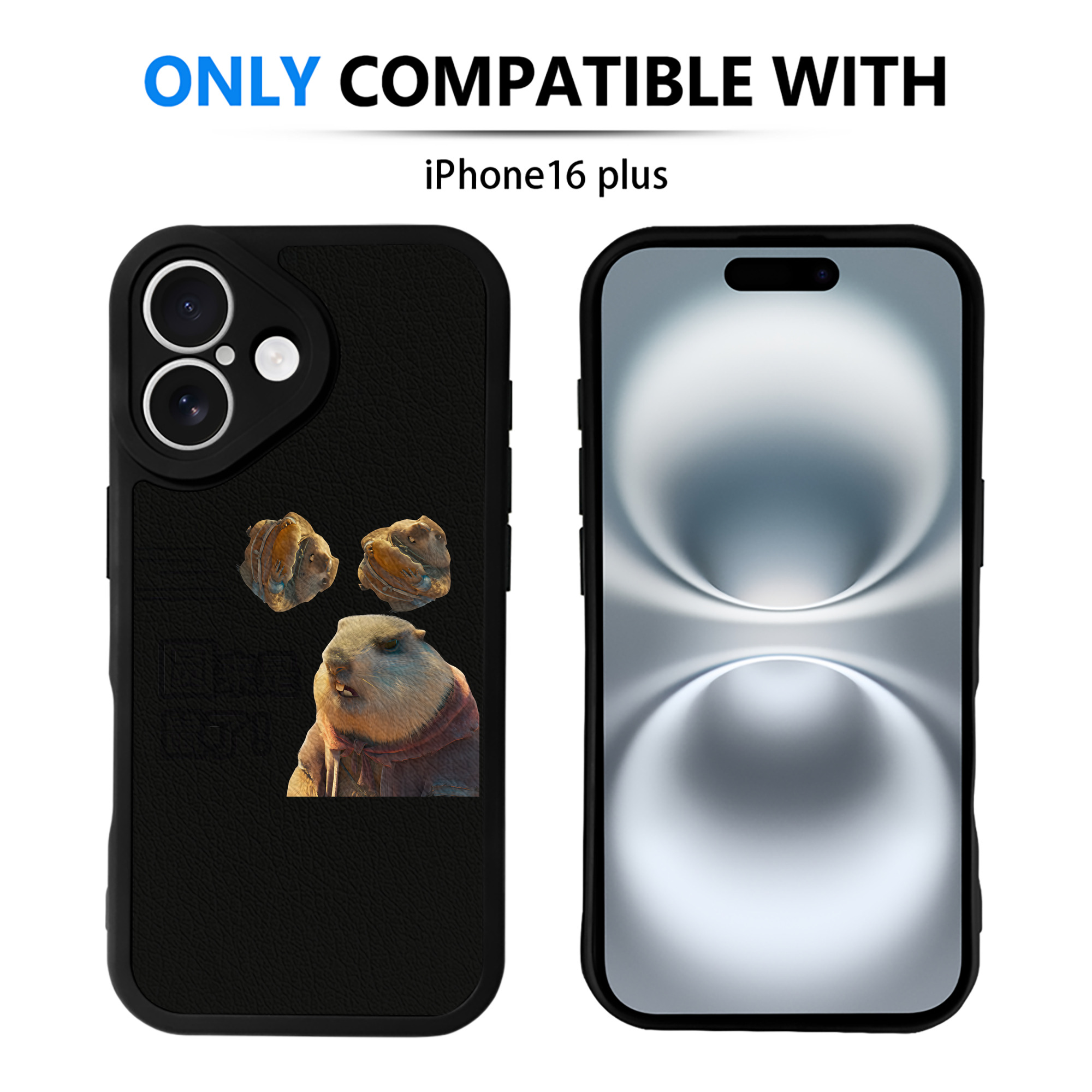 （画像用） Ne Zha 2 ナタ 魔童の大暴れ 【iPhone 16シリーズ対応】シリコンスマホケース（レザー調） 材質：シリコン